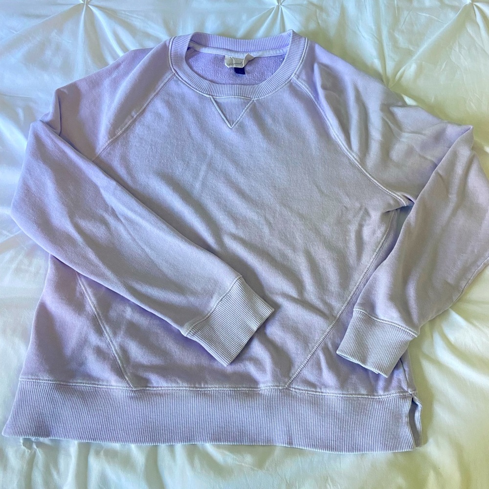 purple pullover sweatshirt